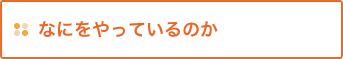 なにをやっているのか